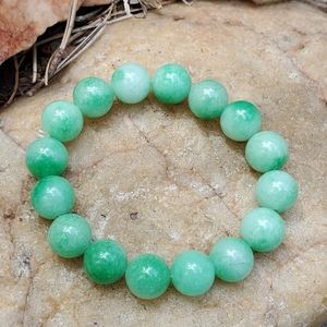 Green Adventurine Beaded Bracelet Heart Chakra NWOT